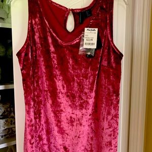 Sleeveless Crushed Velvet
